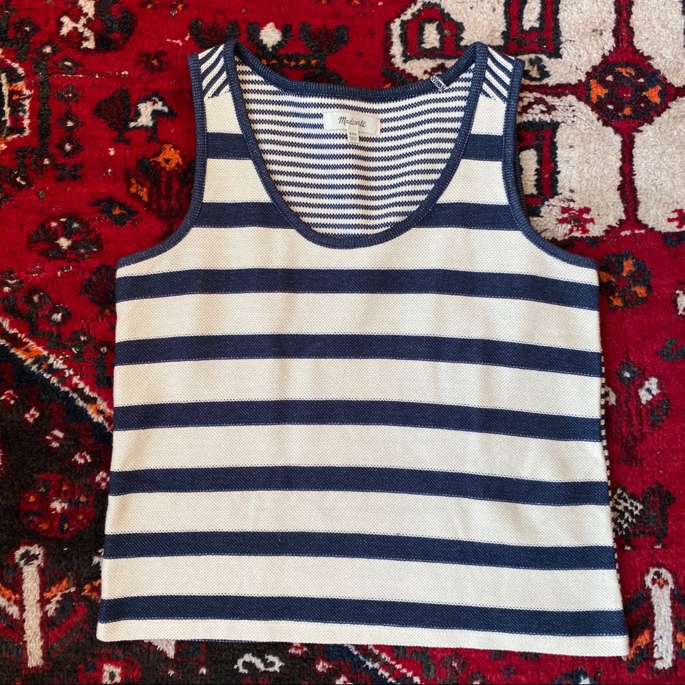 Madewell boxy cropped tank top